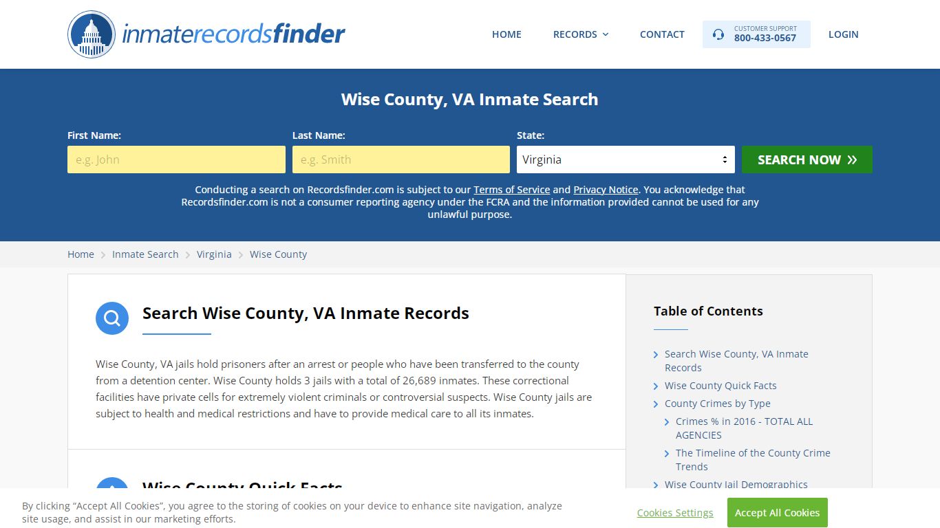 Wise County, VA Inmate Lookup & Jail Records Online